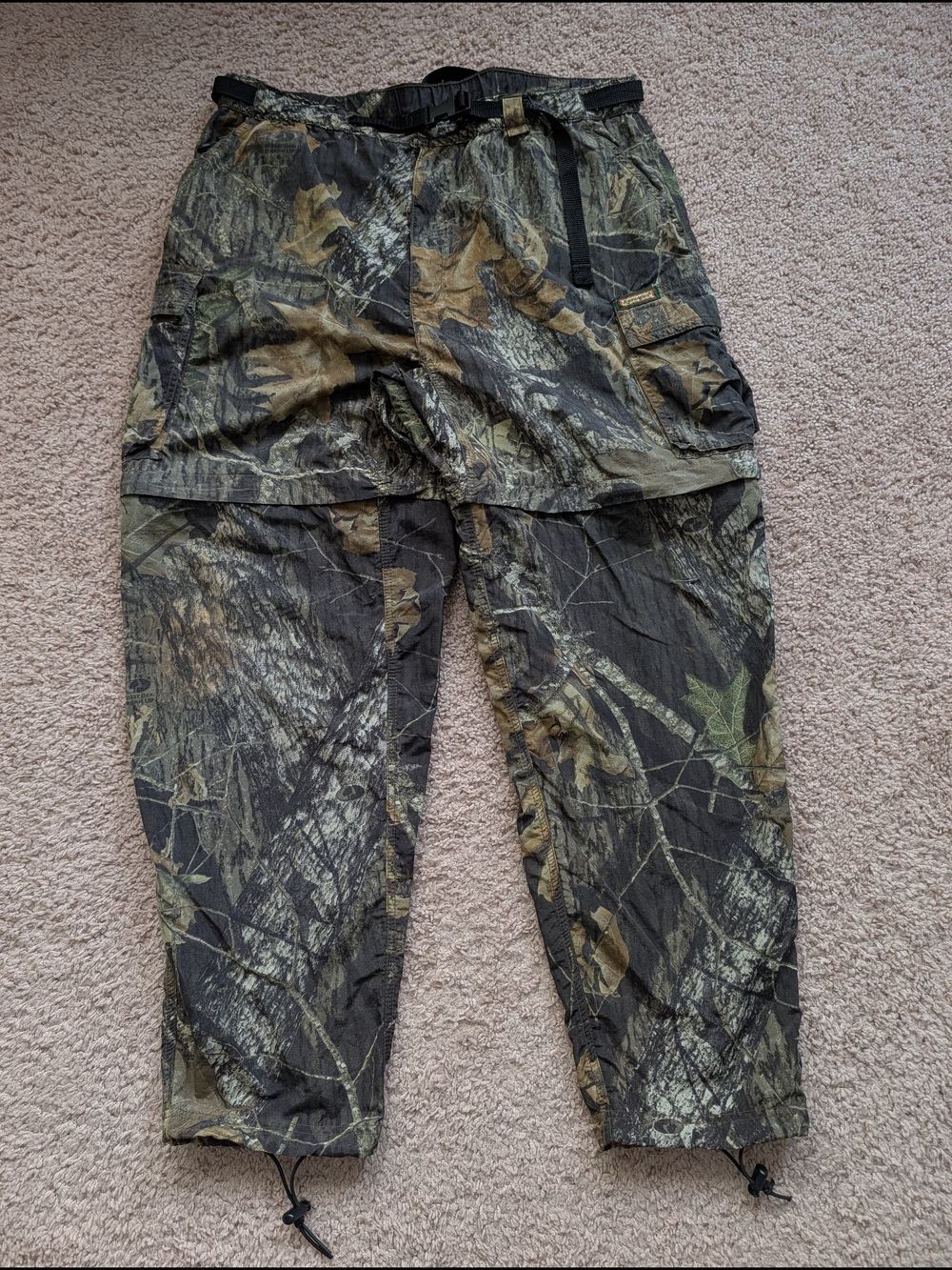 Remington Mens Green Brown Camo Mossy Oak New Break Up Outdoor Pants Size Large